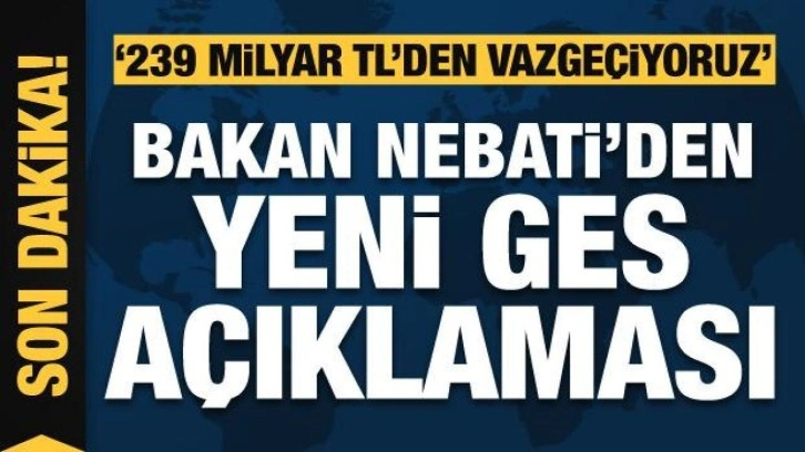 Bakan Nebati'den GES ve enflasyon açıklaması