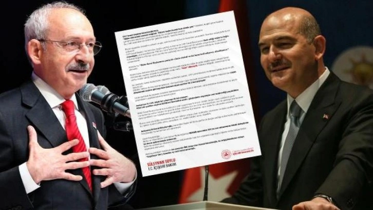 Bakan Soylu: Usûl bilmeyen Kılıçdaroğlu boynundan büyük laf etmiş