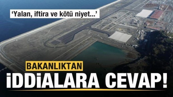 Bakanlıktan açıklama: Yalan, iftira ve kötü niyet...