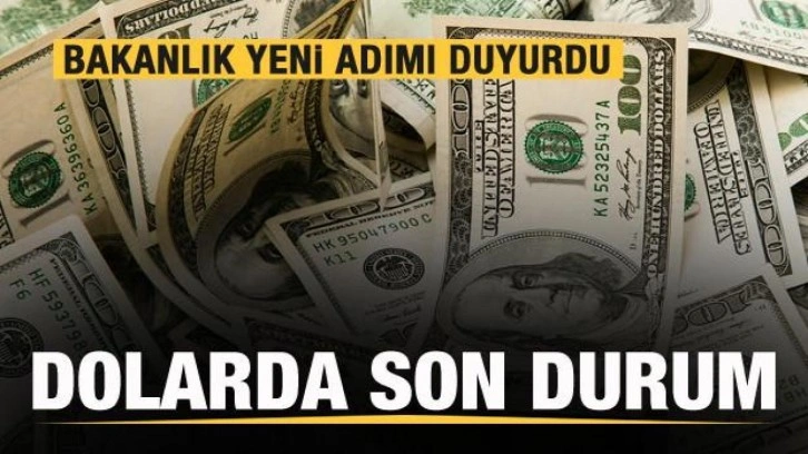 Bakanlıktan flaş hamle! Dolarda son durum