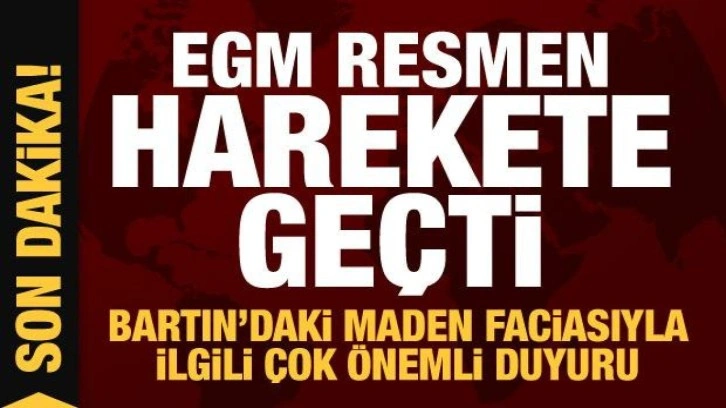 Bartın haberleri: EGM'den son dakika duyurusu! Maden felaketi sonrası harekete geçildi