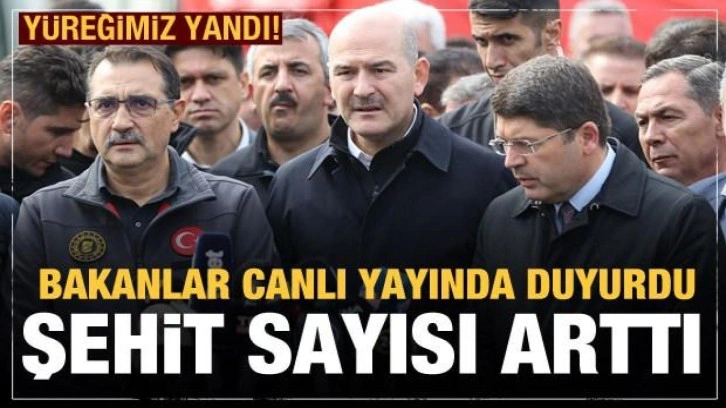 Bartın'daki maden faciasında şehit sayısı arttı! Bakanlar canlı yayında açıkladı