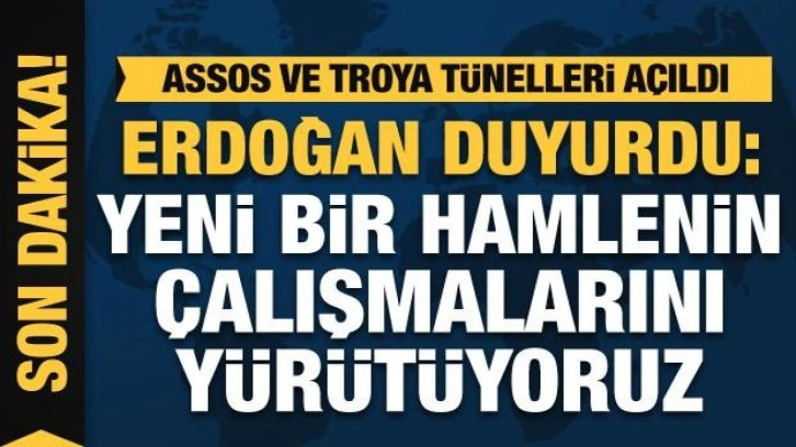 Başkan Erdoğan açılışı yaptı: 50 dakikalık yol 5 dakikaya düşüyor