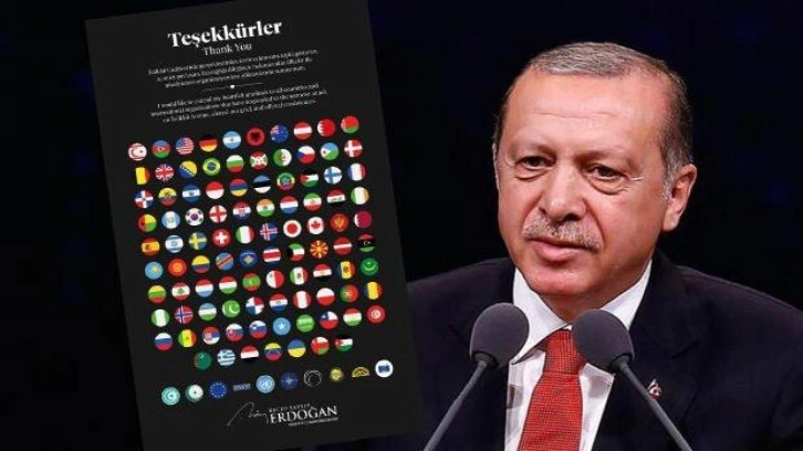 Başkan Erdoğan: Acımızı paylaşan tüm ülkelere şükranlarımı sunuyorum