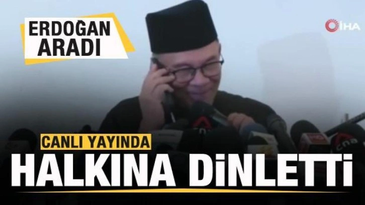 Başkan Erdoğan aradı! Canlı yayında vatandaşlarına dinletti! Tüm ülke o anları izledi