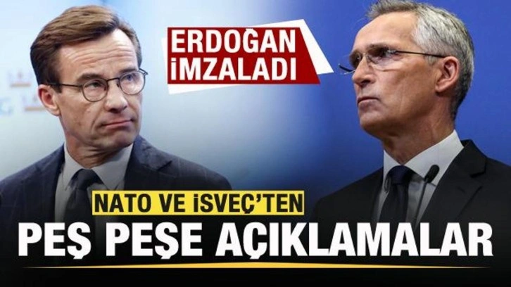 Başkan Erdoğan imzaladı! İsveç ve NATO'dan flaş açıklama!