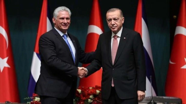 Başkan Erdoğan, Küba Devlet Başkanı Miguel Mario Diaz-Canel Bermudez ile görüştü