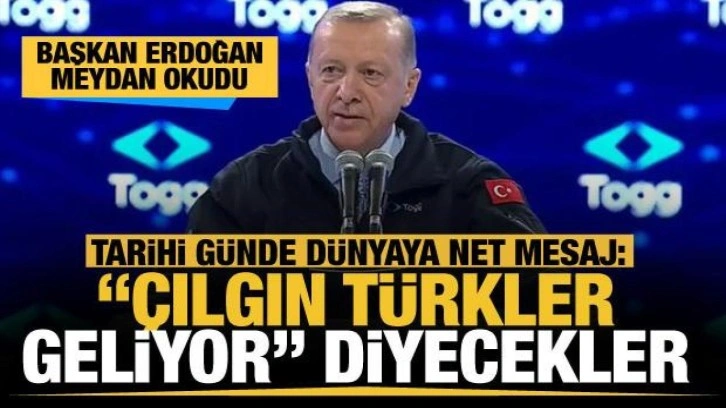 Başkan Erdoğan: Türkiye Yüzyılı’nın ilk fotoğrafı yerli otomobil Togg’dur