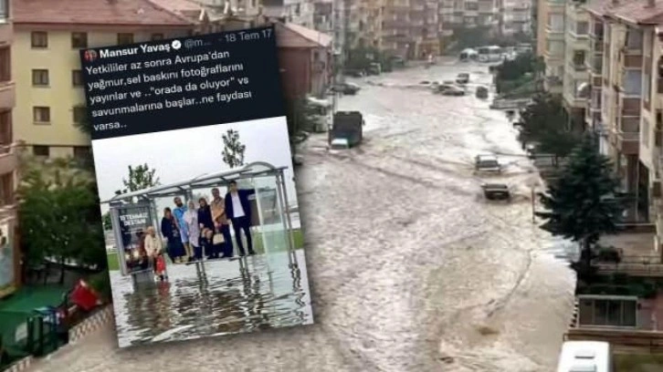 Başkent sele teslim: Mansur Yavaş'ın paylaşımı ise Ankaralıların gündeminde!