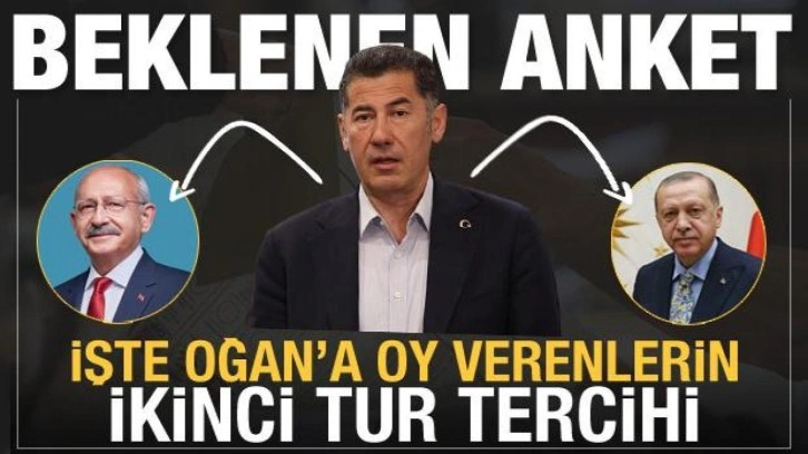 Beklenen anket sonuçları! İşte Sinan Oğan'a oy verenlerin ikinci tur tercihi