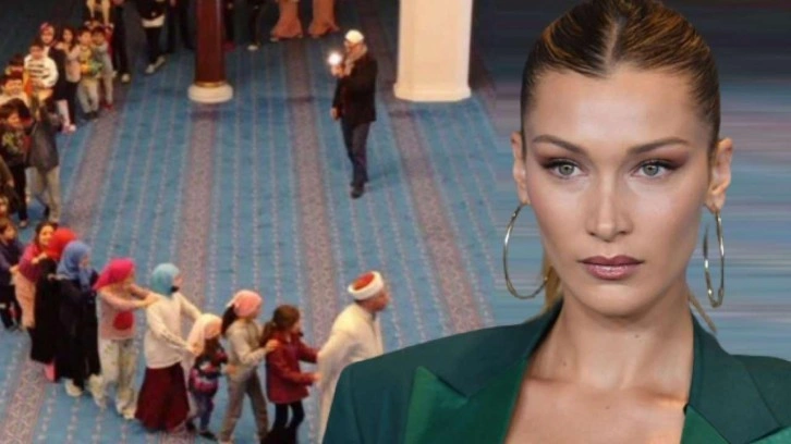 Bella Hadid İstanbul'daki camideki o görüntüleri paylaştı