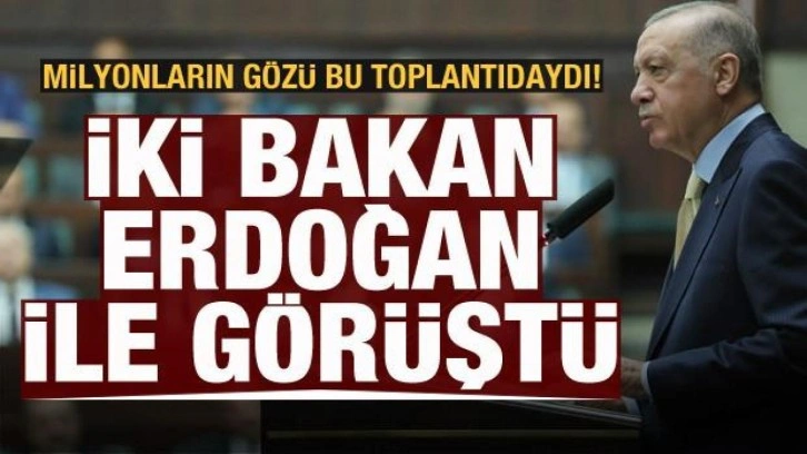 Beştepe'de 3600 ek gösterge toplantısı! İki bakan Erdoğan ile görüştü