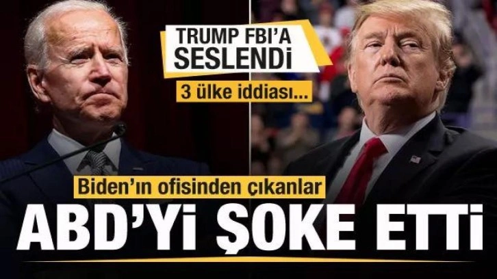 Biden'ın ofisinden çıkanlar ABD'yi şoke etti! Tartışmalar büyüyor! 3 ülke iddiası...