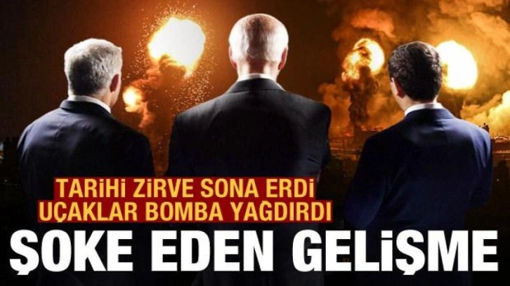 Biden'ın uçağı havalandı, İsrail Gazze'yi bombaladı