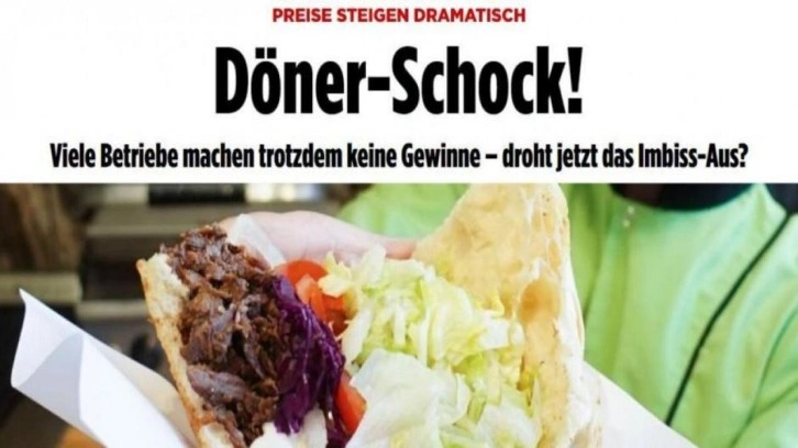 Bild: Almanya'da döner kebap şoku yaşanıyor