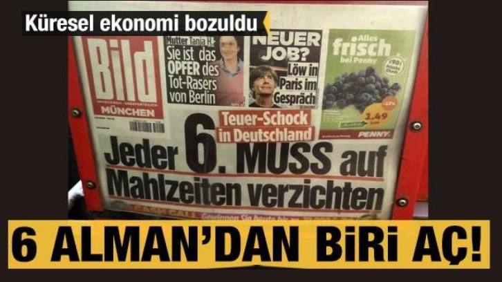 Bild Gazetesi: Altı Alman'dan biri aç