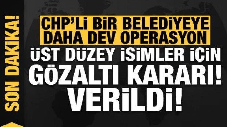 Bir rüşvet operasyonu da Maltepe Belediyesine: Üst düzey isimler için gözaltı kararı