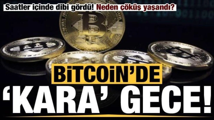 Bitcoin'de kara gece: Saatler içinde dibi gördü! Düşüş neden yaşandı?