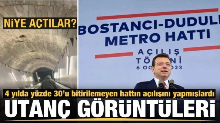 Bitirilmeden açılan Bostancı-Dudullu metrosundan skandal görüntüler gelmeye devam ediyor