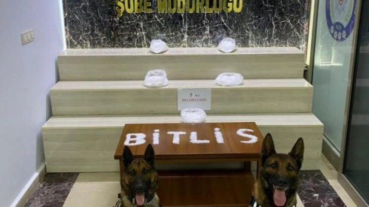 Bitlis’te 5 kilo metamfetamin ele geçirildi