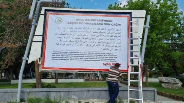 Bolu Belediye Başkanı Özcan'dan sığınmacılara Arapça "son çağrı"