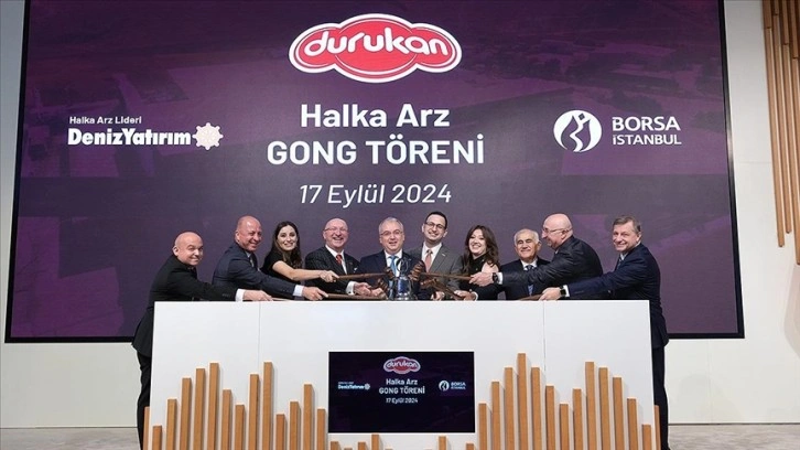 Borsa İstanbul'da gong Durukan Şekerleme için çaldı