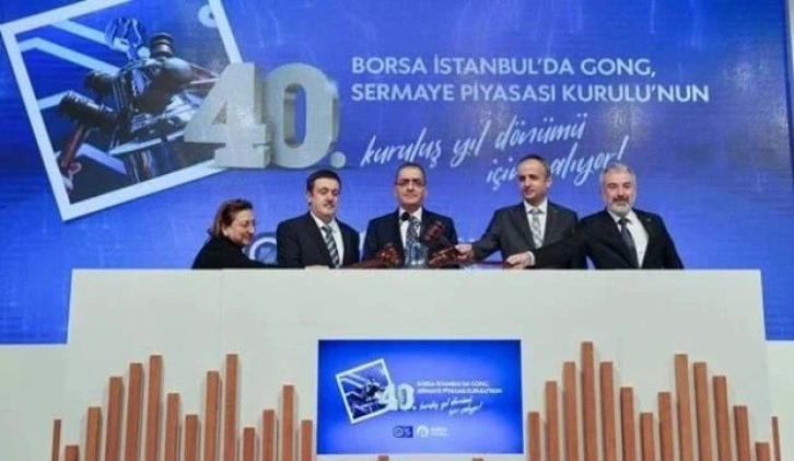 Borsa İstanbul'da gong SPK'nin 40'ıncı yılı için çaldı