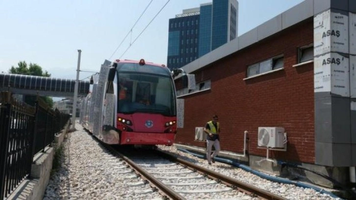 Bursa'da T2 tramvay hattı test sürüşleri başladı