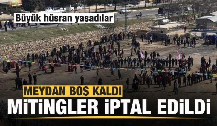 Büyük hüsran yaşadılar! Meydan boş kaldı, mitingler iptal edildi