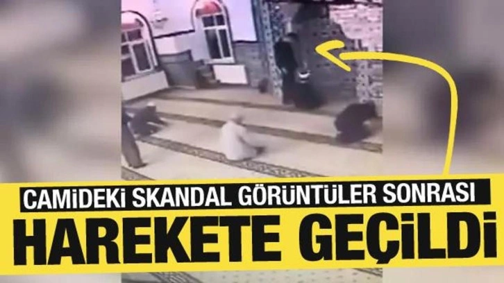 Camiye ayakkabıyla giren şehıs için harekete geçildi