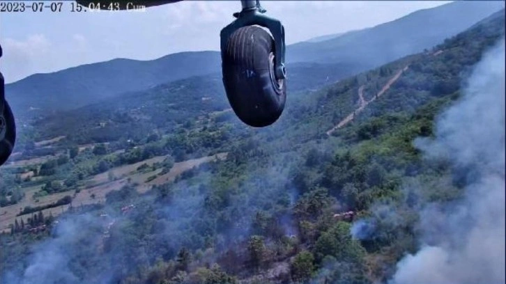 Çanakkale'de orman yangını!