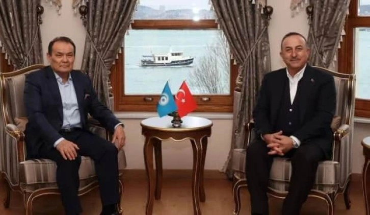 Çavuşoğlu, TDT Genel Sekreteri Amreyev ile görüştü