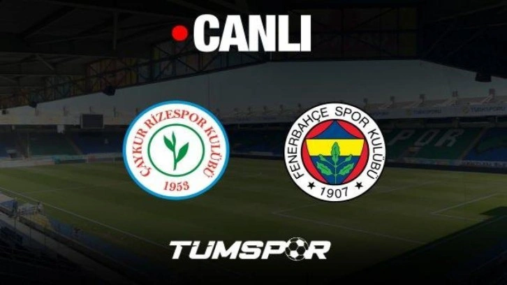 Çaykur Rizespor Fenerbahçe maçı canlı izle | beIN Sports HD1 Rize FB