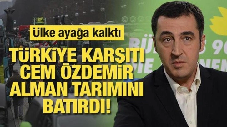 Cem Özdemir Alman tarımını batırdı! Ülke ayağa kalktı