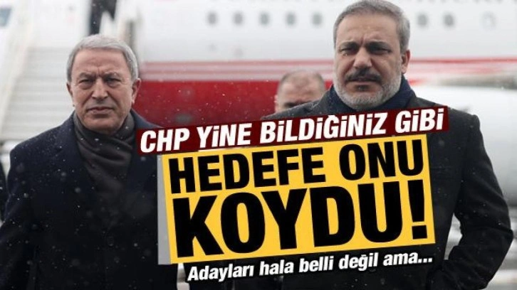 CHP hedefe Hakan Fidan'ı koydu! Adayları hala belli değil ama...