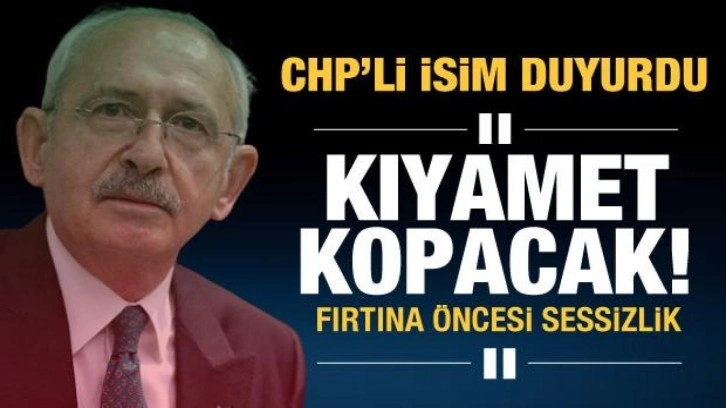 CHP'li isim itiraf etti! Partide kıyamet kopacak...Büyük istifalar geliyor