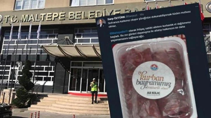 CHP'li Maltepe Belediyesi Kurban Bayramı gelmeden vatandaşa 