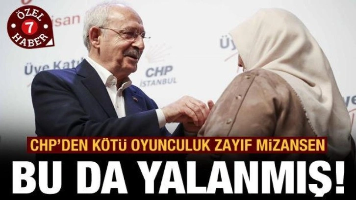 CHP'nin ucuz mizanseni: AK Parti üyeliği yalan çıktı!