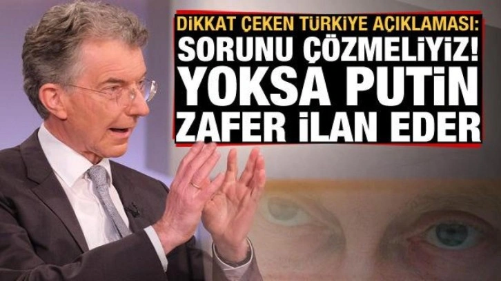 Christoph Heusgen: Türkiye'yle krizi çözmeliyiz, yoksa bu Putin için zafer olur