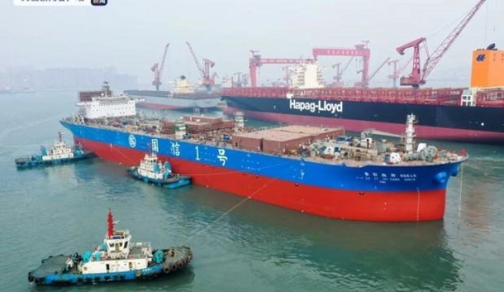 Çin, petrol tankeri büyüklüğünde balık üretim gemisi inşaa etti