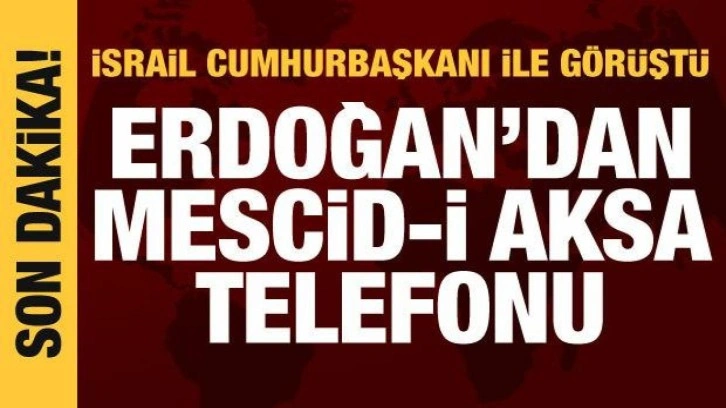 Cumhubaşkanı Erdoğan, İsrail Cumhurbaşkanı Herzog ile görüştü