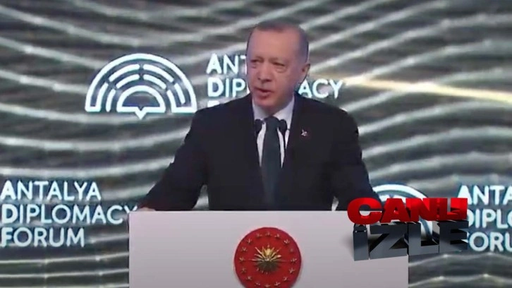 Cumhurbaşkanı Erdoğan Antalya Diplomasi Forumu'nda konuşuyor Zelenskiy de katılıyor