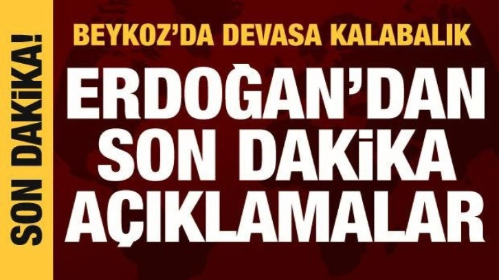 Cumhurbaşkanı Erdoğan Beykoz'da konuşuyor