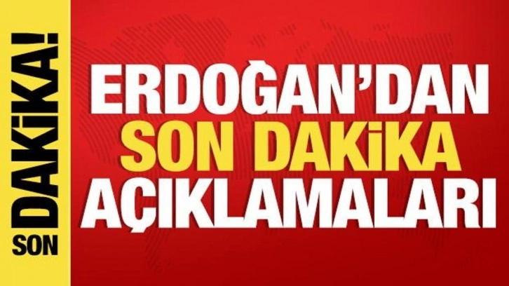 Cumhurbaşkanı Erdoğan'dan ABD'ye 'Gazze' uyarısı