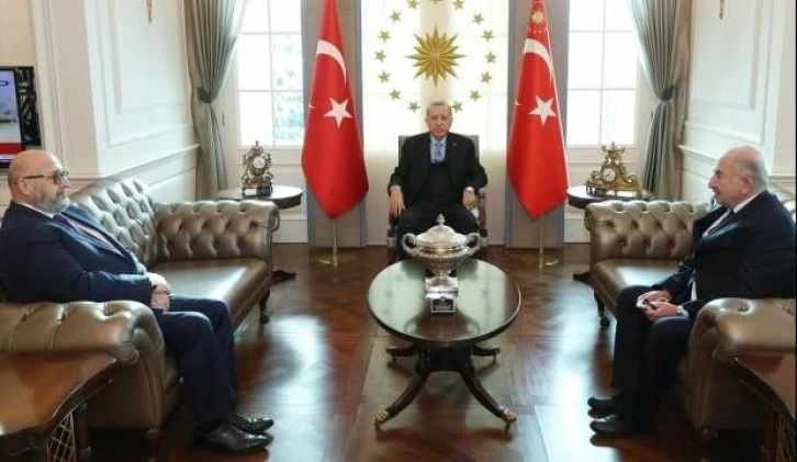 Cumhurbaşkanı Erdoğan, Ermeni Vakıflar Birliği Başkanı Şirinoğlu’nu kabul etti