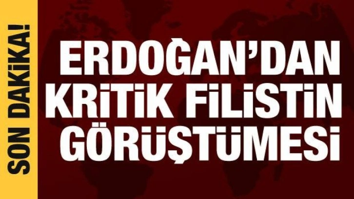 Cumhurbaşkanı Erdoğan, Filistin Devlet Başkanı Abbas ile görüştü