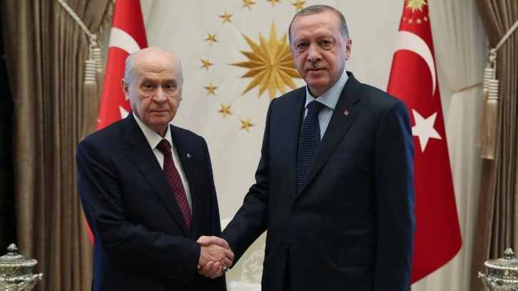 Cumhurbaşkanı Erdoğan ile Bahçeli'den sürpriz görüşme