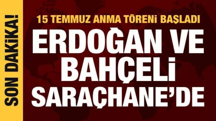 Cumhurbaşkanı Erdoğan ve Bahçeli Saraçhane'de