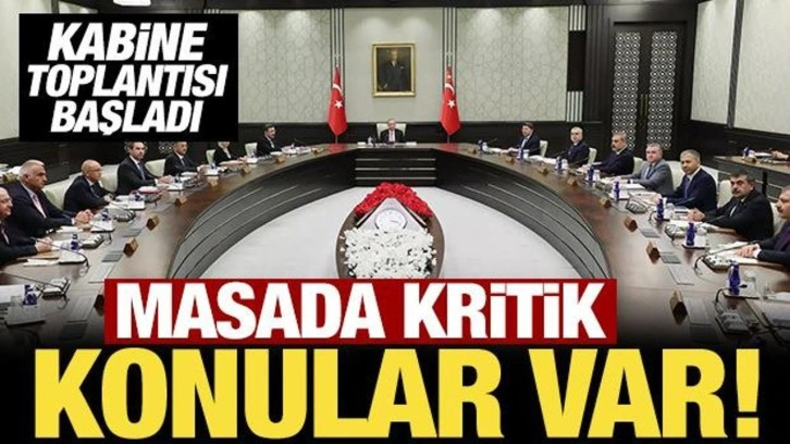 Cumhurbaşkanlığı Kabinesi, Başkan Erdoğan başkanlığında Beştepe'de toplandı