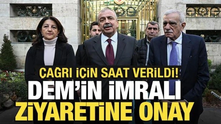 DEM Parti'nin üçüncü İmralı ziyaretine onay! Çağrı için saat verildi